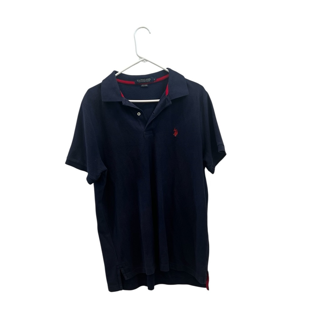 U.S. Polo Assn. Blue Polo Shirt Casual Style Size Large